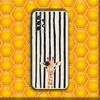 Phone Case Silicone For Samsung S30,23,21,22,20 FE lite,S10,9,PIus Note20ultra Striped Background Giraffe Soft Transparent