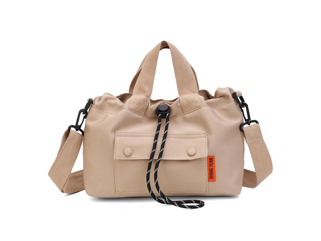 Korean Style Women's Lightweight Drawstring Shoulder Tote: Casual, Stylish & Perfect for Work, Commute, Travel, or Going Out.