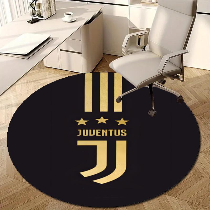 Personalized Juventus Round Chair Office Rug - Perfect for Mat, Office Chair & More - Ideal Gift for Birthdays and Holidays