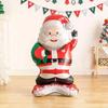 1pc Standing Santa Claus Foil Balloon Christmas Home Decoration Party Decoration Aluminum Foil Santa Festival Outdoor Decoration