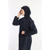 Black Lycra Headscarf 4 Piece Fully Covered Water Repellent Quick Drying Zippered Hijab Swimsuit
