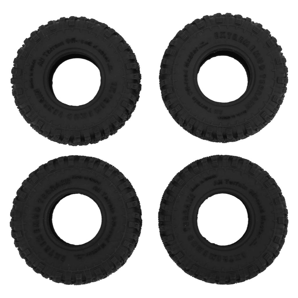 4Pcs 1.0in Tire Skin Simulation Model RC Car Parts for 124 RC Climbing Car (Skull Hand Claw Tire