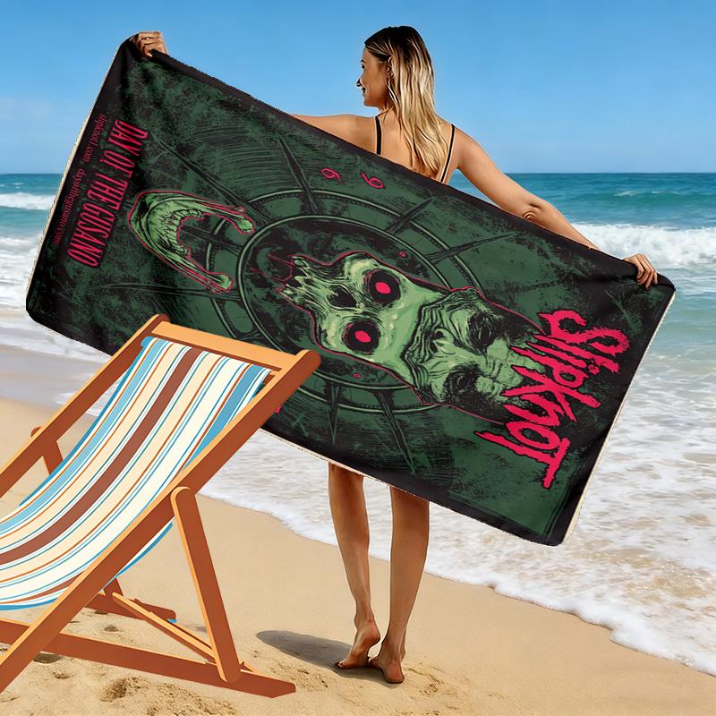 Slipknot: Rebellion beach towel soft beach swim Outdoor pool towel quick-drying swim towel Outdoor picnic beach mat printing Comfort Fashion