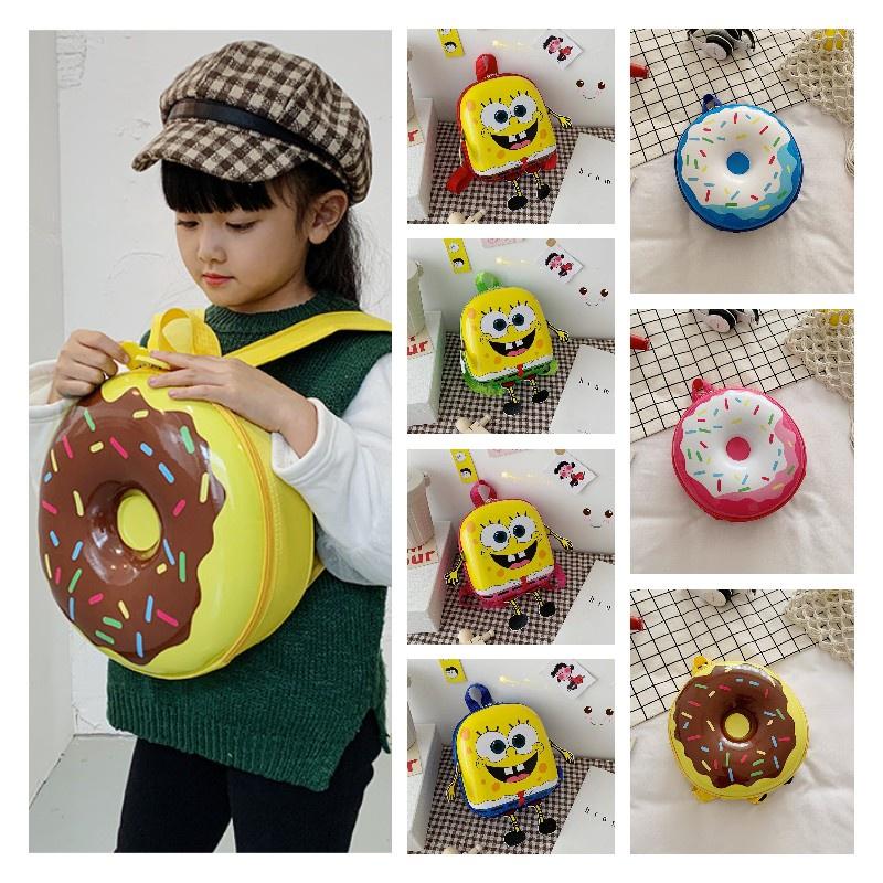 Sweet Donut Eggshell Backpack For Kindergarten Kids Cute And Durable