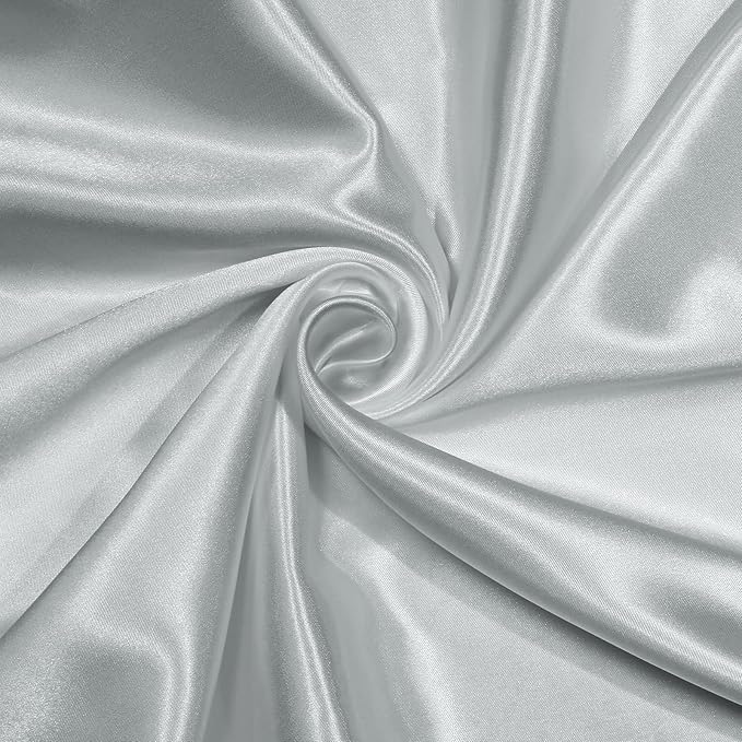 3m/5m Satin Fabric By The Yard Shiny Luxury Metallic Shiny Upholstery Lining Drapery DIY Crafts Soft  for Wedding Decorations