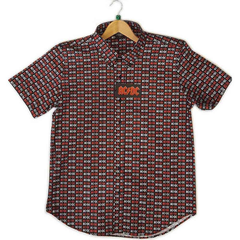 AC/DC  Logo  Casual Shirt - NEW OFFICIAL Unisex T-Shirt XL