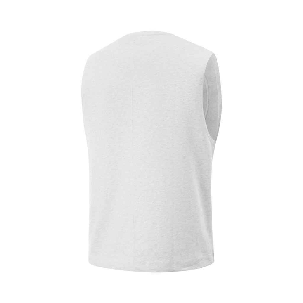 Li Ning Bad Five Fashion Versatile Casual Loose Round Neck Letter Print Vest Men Tops Gray AVSV173-1