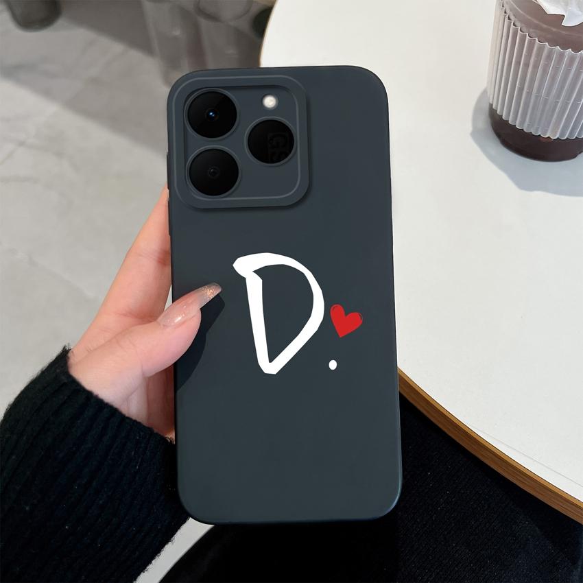 26 Letter Pattern Phone Case For Oppo Realme 15T 15X 14T 14X 16 15 14 13 Pro Casing Soft Matte Silicone Professional Anti Fingerprint Protection Cover