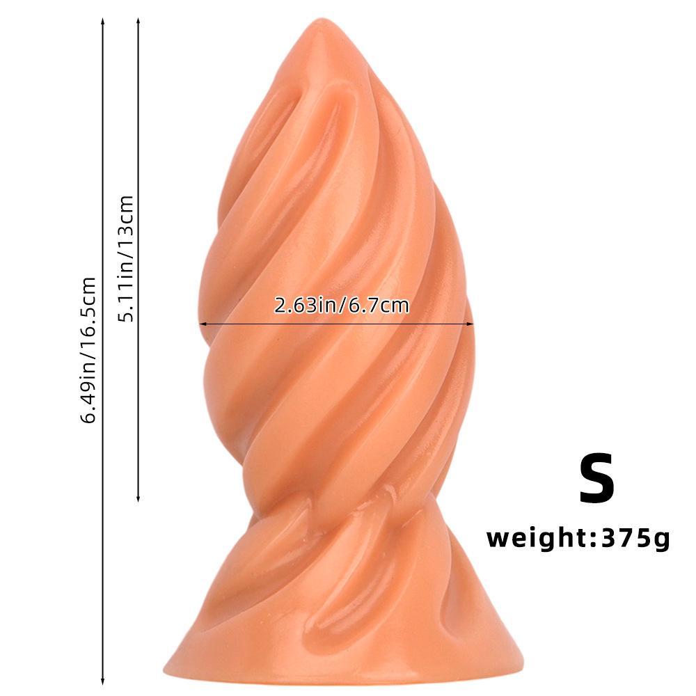 PVC Anal Plug Smooth Butt Plug Prostate Massager Adult Sex Toy for Men Women Fisting 18+