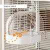 Bath Room Feeders Bird Baths Tub Bowl Breathable Bird Bathtubs Shower Box for Small Pet