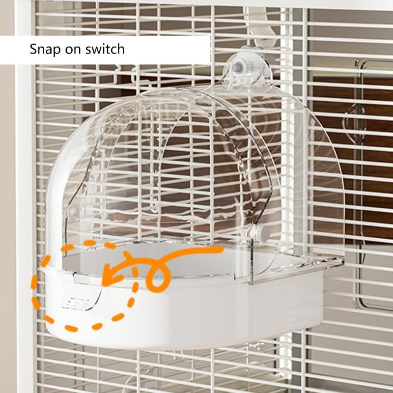 Bath Room Feeders Bird Baths Tub Bowl Breathable Bird Bathtubs Shower Box for Small Pet