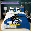 Bristol Rovers fc Pattern Bedding uilt Set uilt Cover Pillowcase Home Decoration Birthday Gift (1 * duvet cover + 2 * pillowcase  without core)