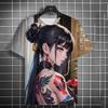 Anime Krása 3D Potisk Tričko Pro Muže Ženy Ležérní Kulatý Výstřih Volné Topy Módní Trend Streetwear Prodyšné Unisex Oblečení