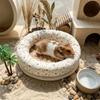 Round Summer Hamster Pad Breathable Golden Bear Cool Nest Hamster Nest Mat  Pet Supplies
