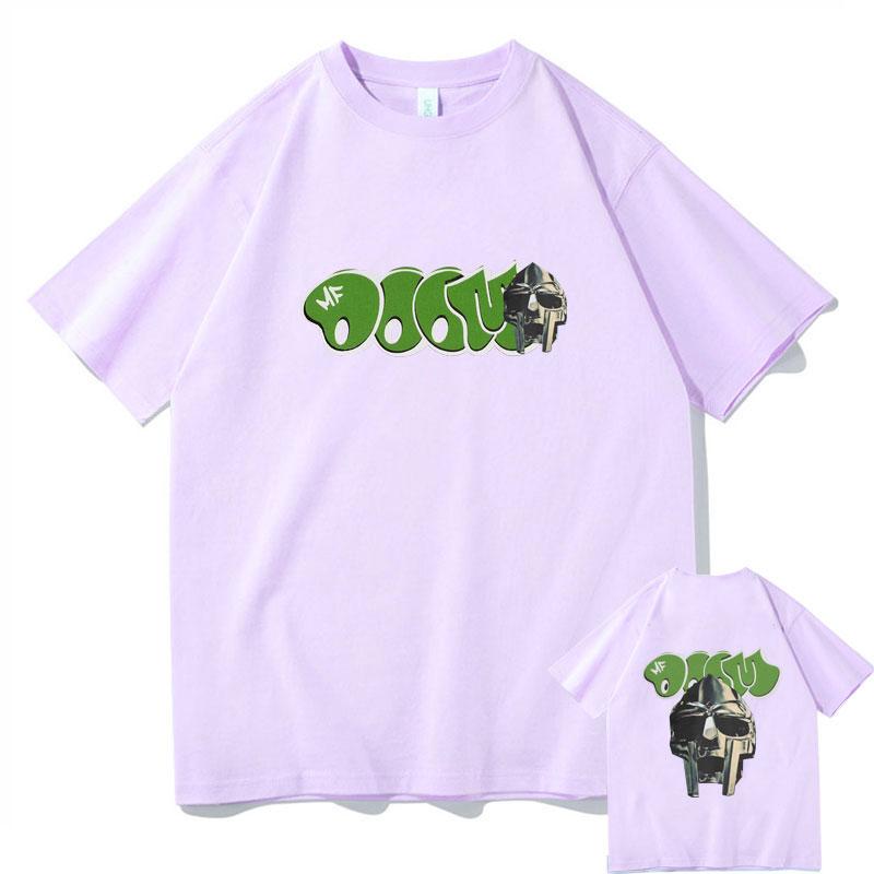 Rapper Mf Doom Madlib Madvillain Maske Grafik T-Shirts Herrenmode Vintage Trend T-Shirts Herren Damen Hip Hop Übergroßes T-Shirt