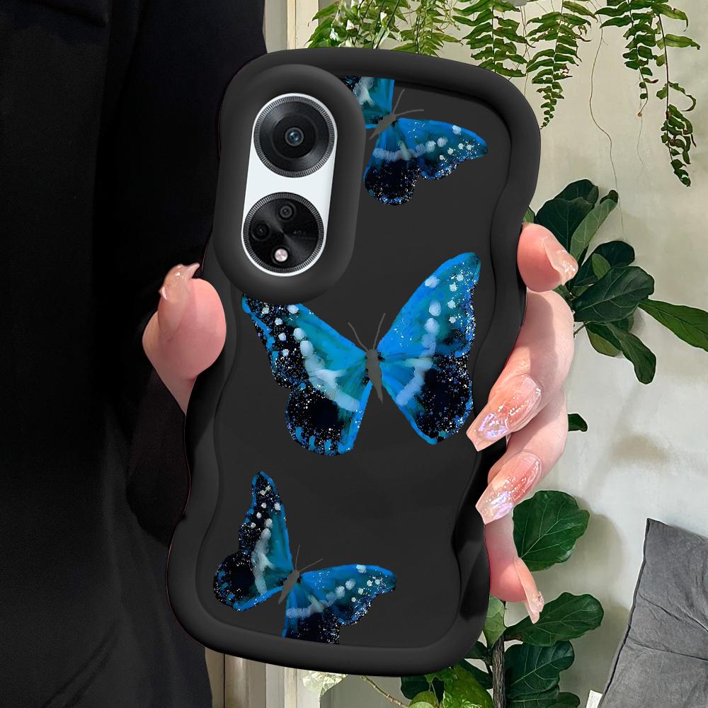 

Окрашенный узор Big Wave Edge Мягкий силиконовый материал Macaron чехол для телефона противоударный защитный резиновый чехол для OPPO Reno Realme OPPO A57 4G