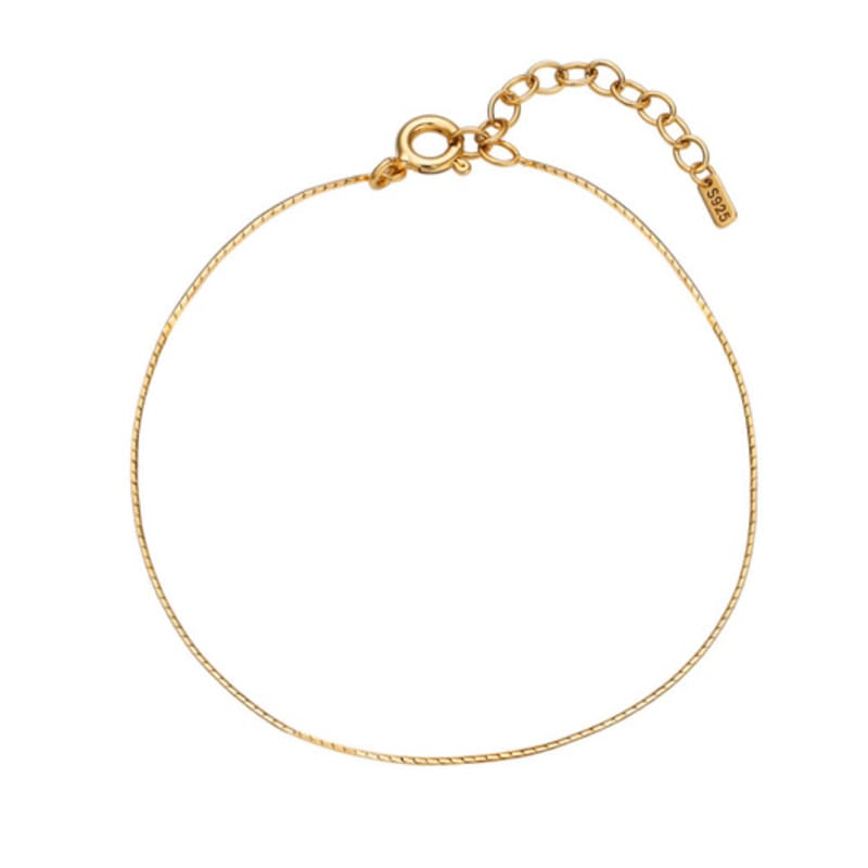 LILYKORI Silver Slim Chain Bracelet