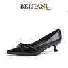 BEIJIANI 1578-27: French Style Bow Pointed Toe Stiletto Heels for Women