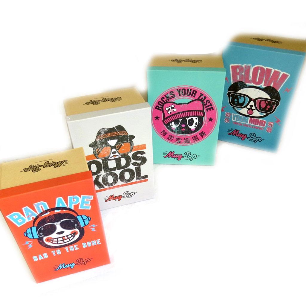 Muy Pop [L8831] – Set mit 4 mehrfarbigen „Muy Pop“-Aufbewahrungsboxen