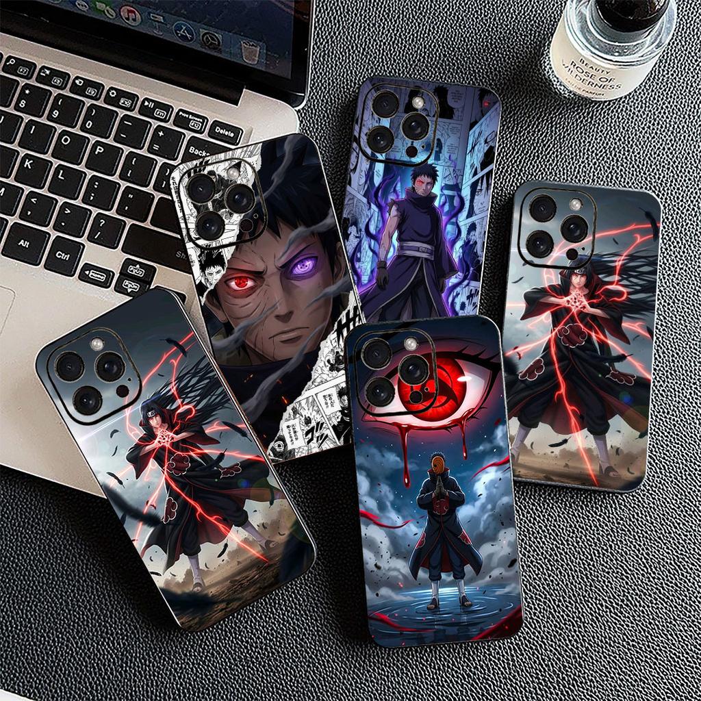 Kryt pro OPPO A80 A18 A16 A40 A17 A15 A38 A78 A79 A54 A57 A12 A60 5G 4G Pouzdro na telefon Kreslený Itachi Tobi Uchiha Obito