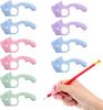 10-Pack Pen Grip Corrector, Writing Posture Aid Tool with Soft Gel Pencil Holder for Handwriting Improvement