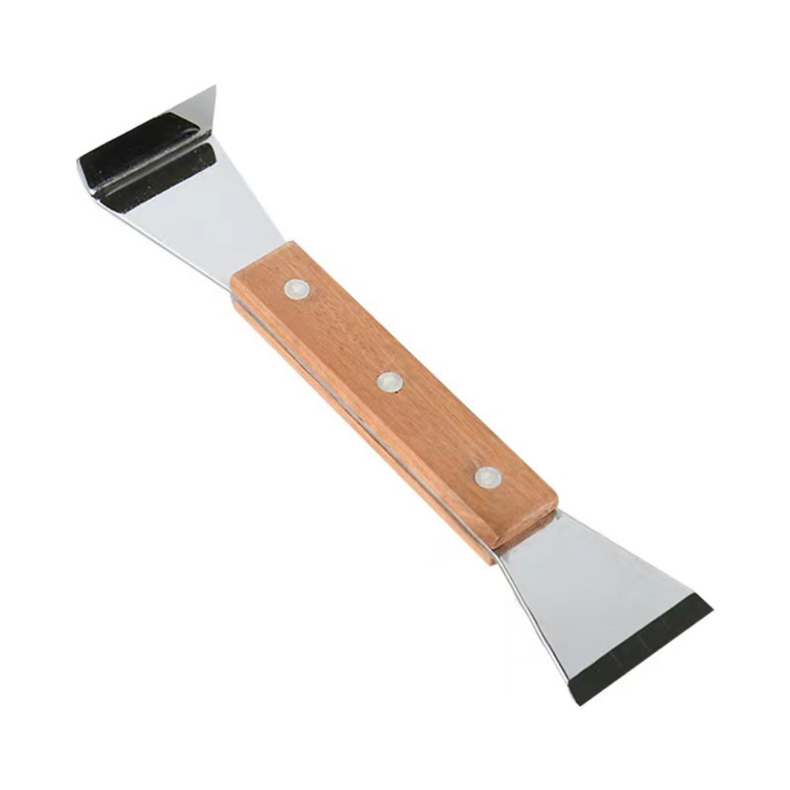 Beekeeping Hive Tool Stainless Steel Scraper Multi Purpose Hive Frame Scraper Wax Scraper Beekeeping Tool for Hive Maintenance and Cleaning One Size