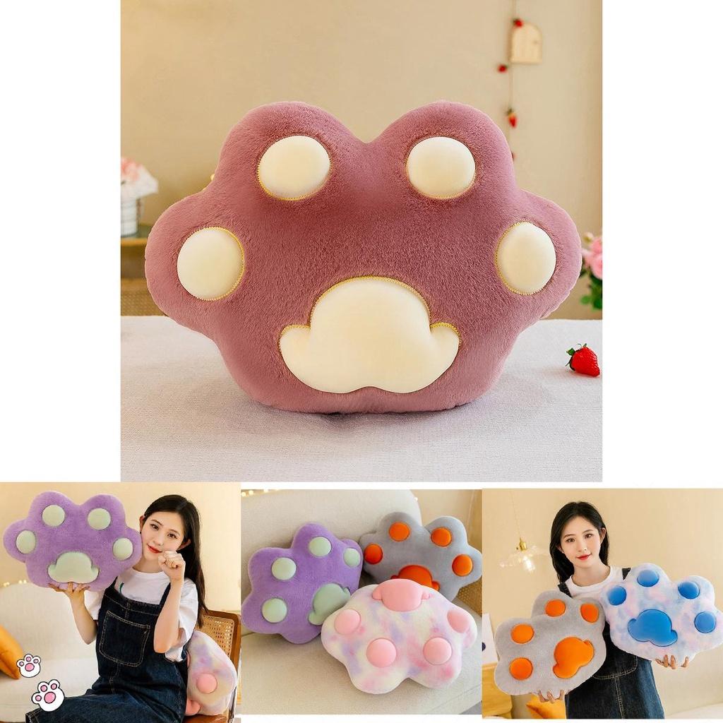 New Arrival Large Plush Animal Pillow With Cute Cat Claw Design For Girls Festival Gift