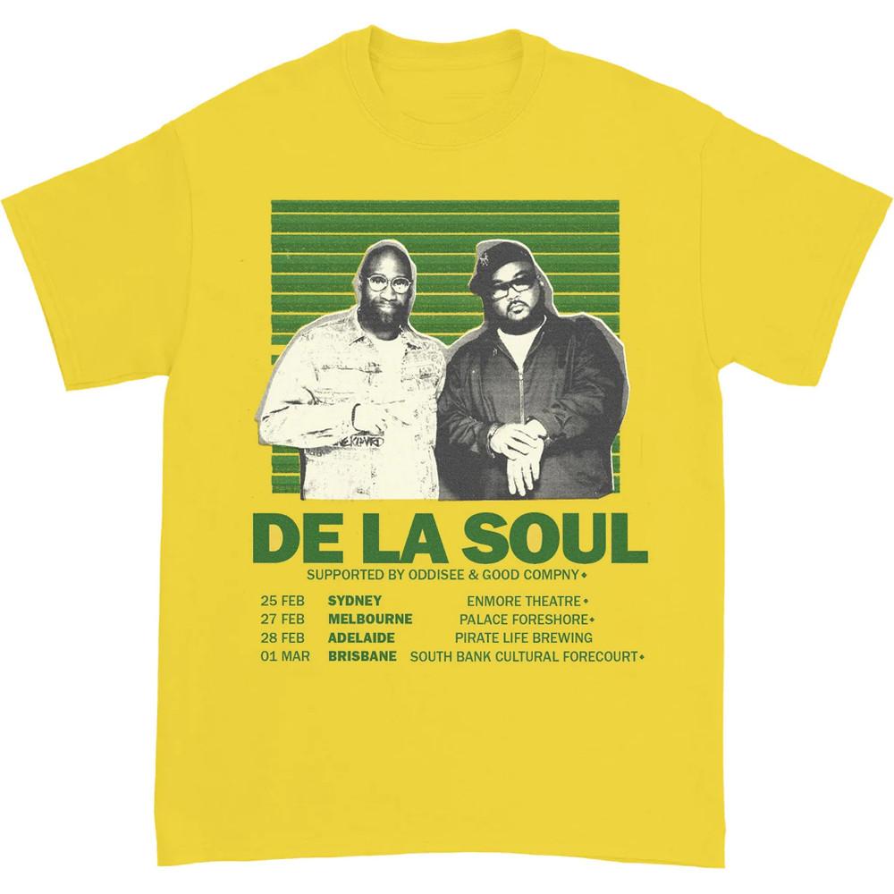 De La Soul – Australian Tour 2026 Shirt Yellow Unisex Size S-5XL ND1533 Unisex T-Shirt S