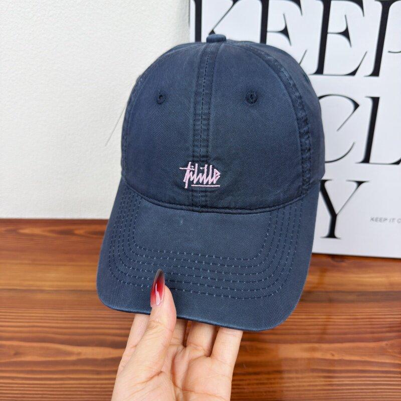 Retro Embroidery Snapback Hat for Men Women Vintage Washed Baseball Caps Spring Autumn Leisure Adjustable Soft Top Hats