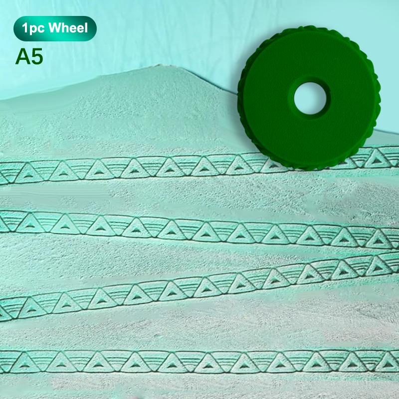 

Глиняный штамп-ролик Керамическое текстурное колесо Геометрические цветочные узоры Инструменты для глины своими руками Штампы для боди-арта Прочный художественный декор A5