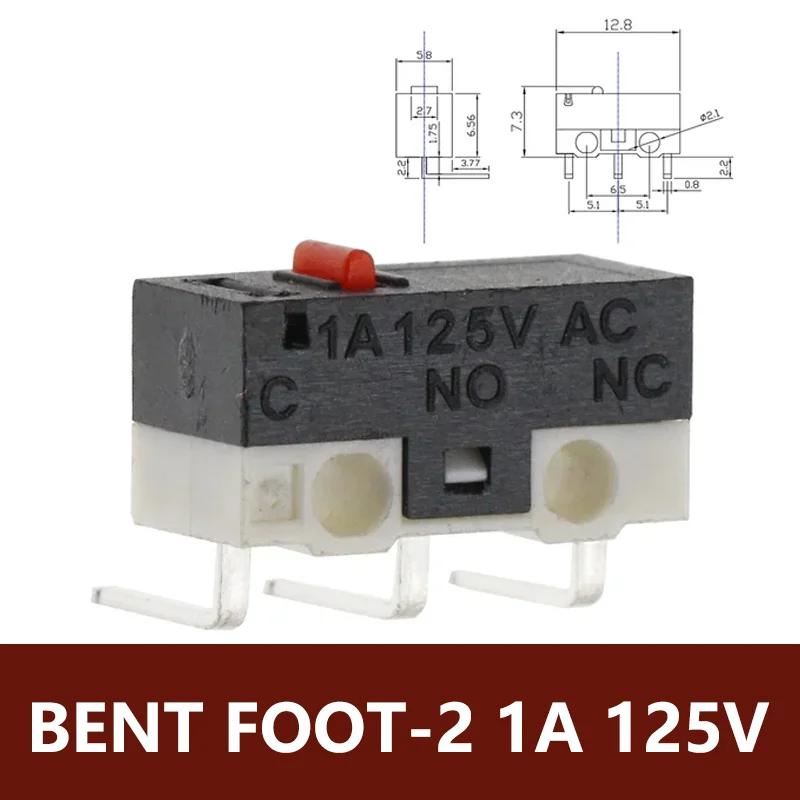 20PCS 3 Pins Mini Micro Limit Switch C NO NC PCB Terminals SPDT Roller Arc Lever Snap Action Push Micro Mouse Switches 1A 125V