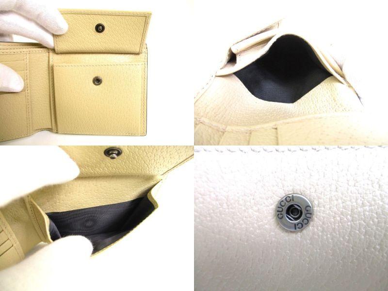 Autentisk GUCCI Off The Grid Grå Nylon Beige Skinn Bifold Lommebok #9904 Oppusset