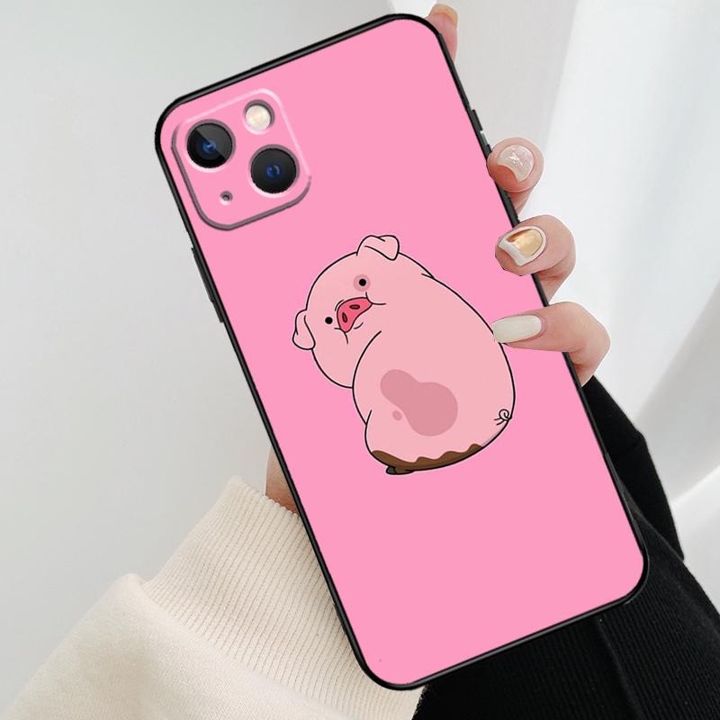 Cartoon Pig Phone Case For iPhone 17 Pro Max 14 13 12 11 15 16 Pro Max mini 16 15 Plus 16e 17 Air Cover