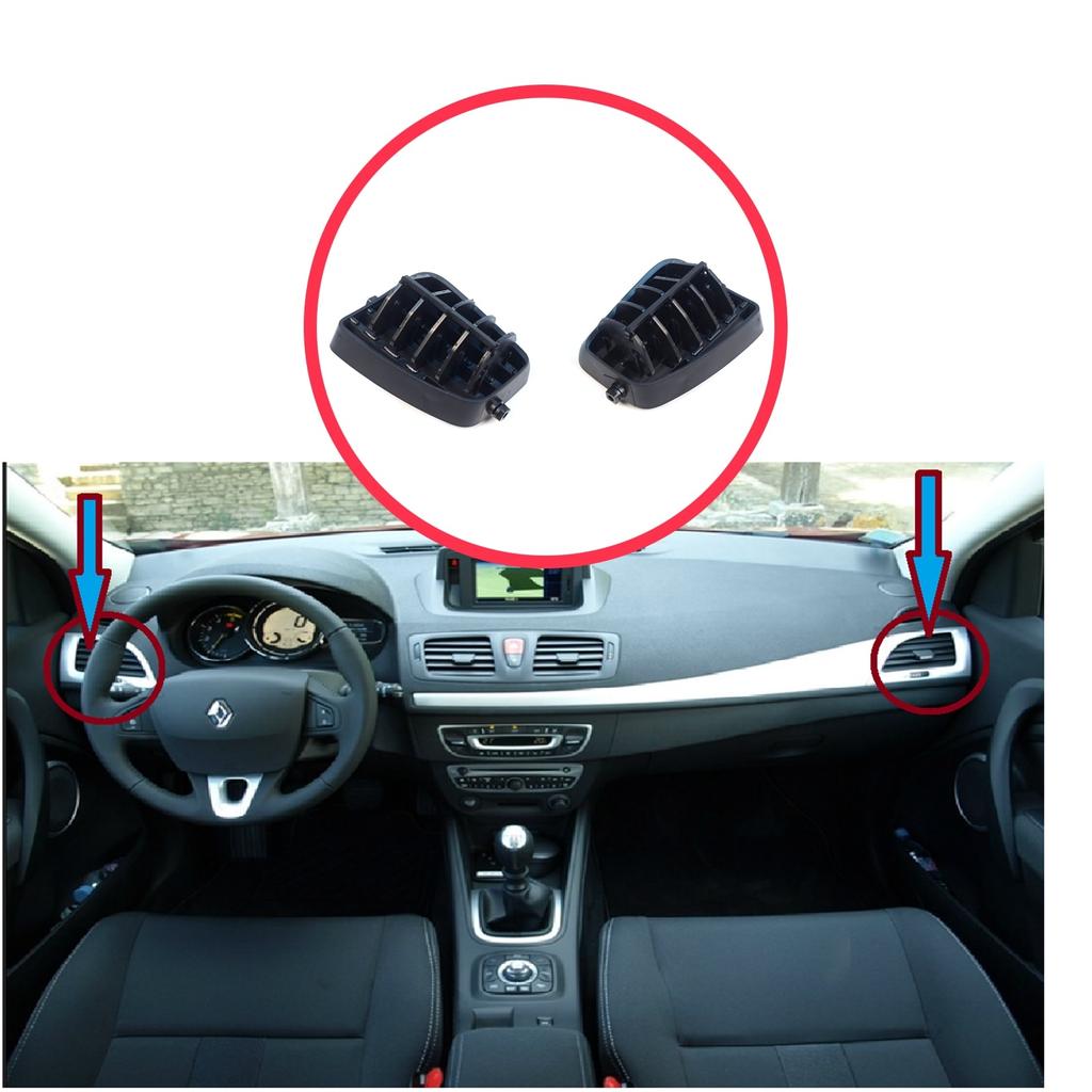 EDP1598 Ornamente Grilă Aerisire Laterală Bord Difuzor Interior Stânga Dreapta pentru Renault Megane MK3 2008-2016 Fluence L3 2009–2020 687618845R