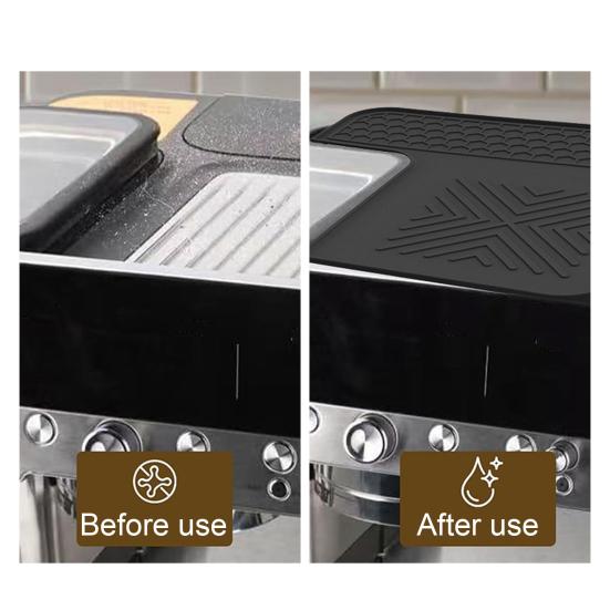 Coffee Machine Top Cover Gasket Powder-Resistant Easy To Clean Food-Grade Silicone Non-Slip Waterproof Machine Top Protector