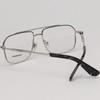 [Burberry] Eyeglass Frames BE1391 1005 Double-Bridge Silver Metal Frames for Women and Men