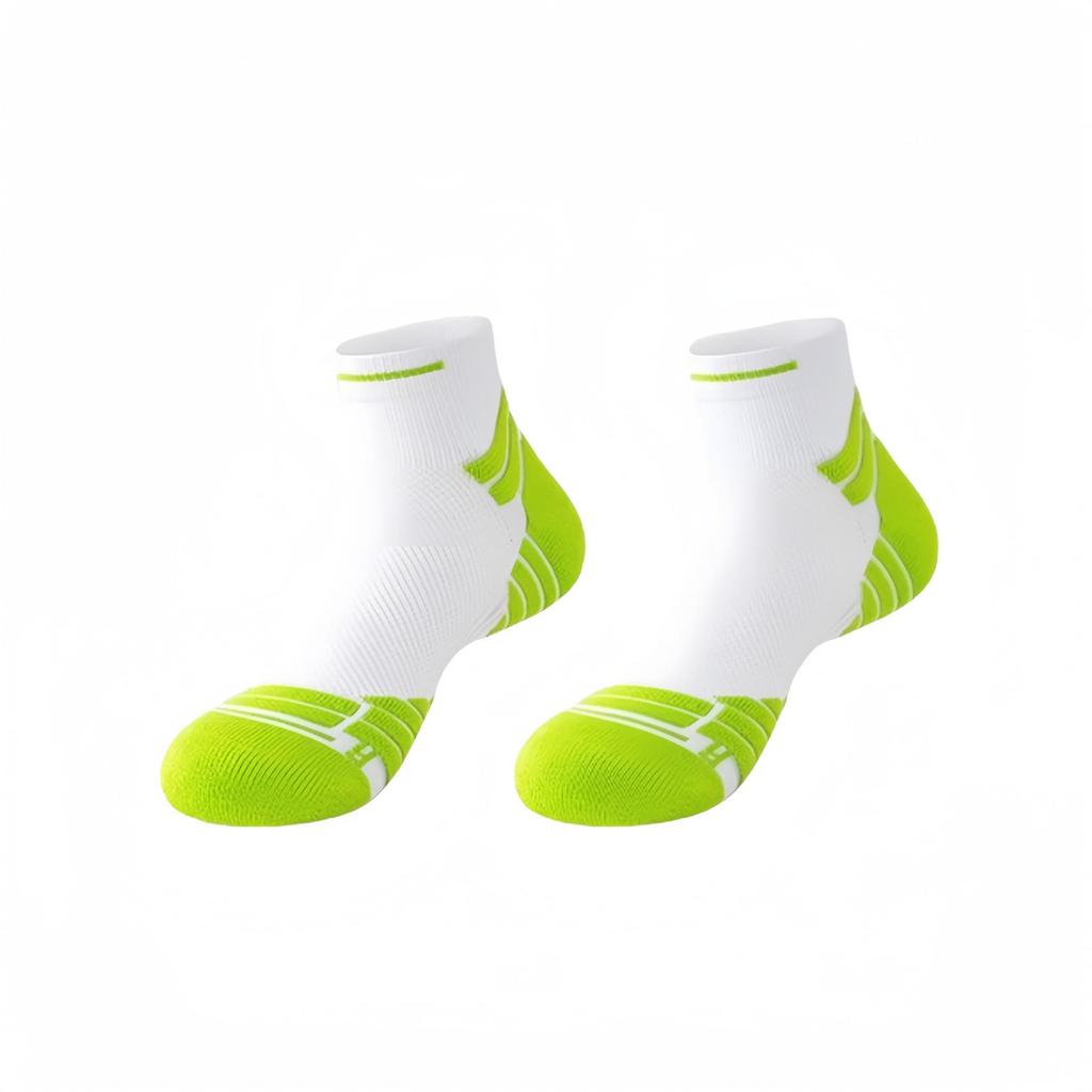 Men's Anti-Odor Marathon Running Socks - Spring/Summer Mid-Calf, Thickened Towel Bottom, Sports/Hiking, Long Distance/Basketball