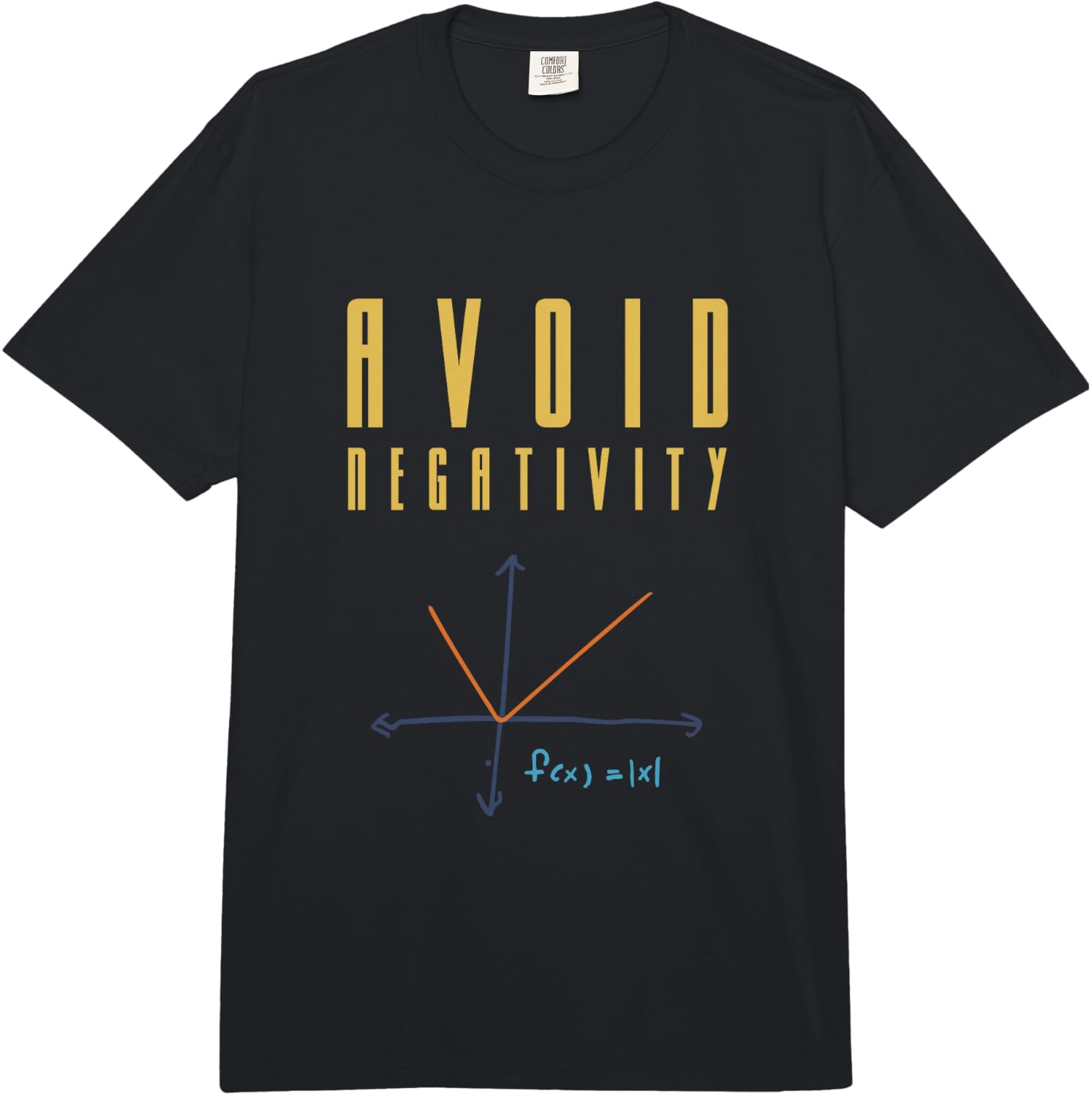 Avoid Negativity Funny Gift Comfort Colors Adult Heavyweight  Unisex T-Shirt S