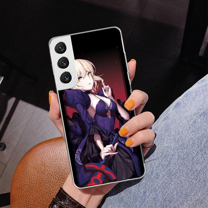 Fate Zero Stay Night Saber Phnoe Case for Samsung Galaxy S26 S25 Edge S23 S24 Ultra S22 Plus S21 S20 FE Unique Cover Soft Coque