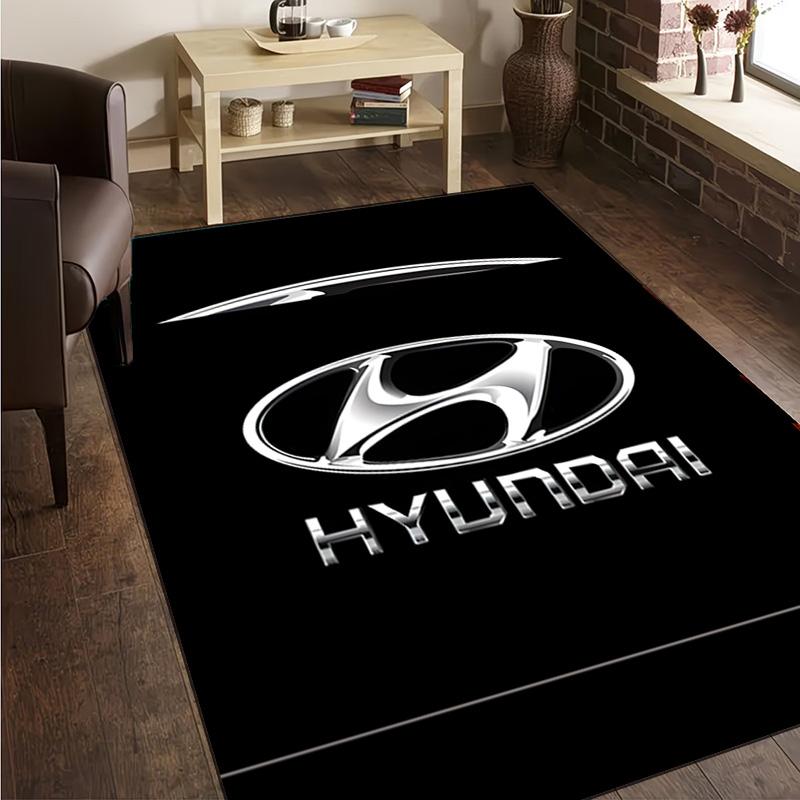 1PC Hyun-dai Motor Carpet Floor mat, Anti-slip mat Chair rug For livingroom,Bedroom, doormat home decor Gift Christmas Gifts