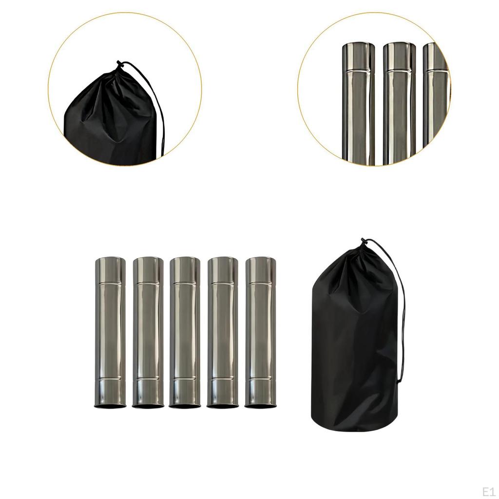 Schornsteinrohre Campingkocher Rohrverlängerung Edelstahl 6cm Durchmesser Tragbar Wärmeableitung Anti