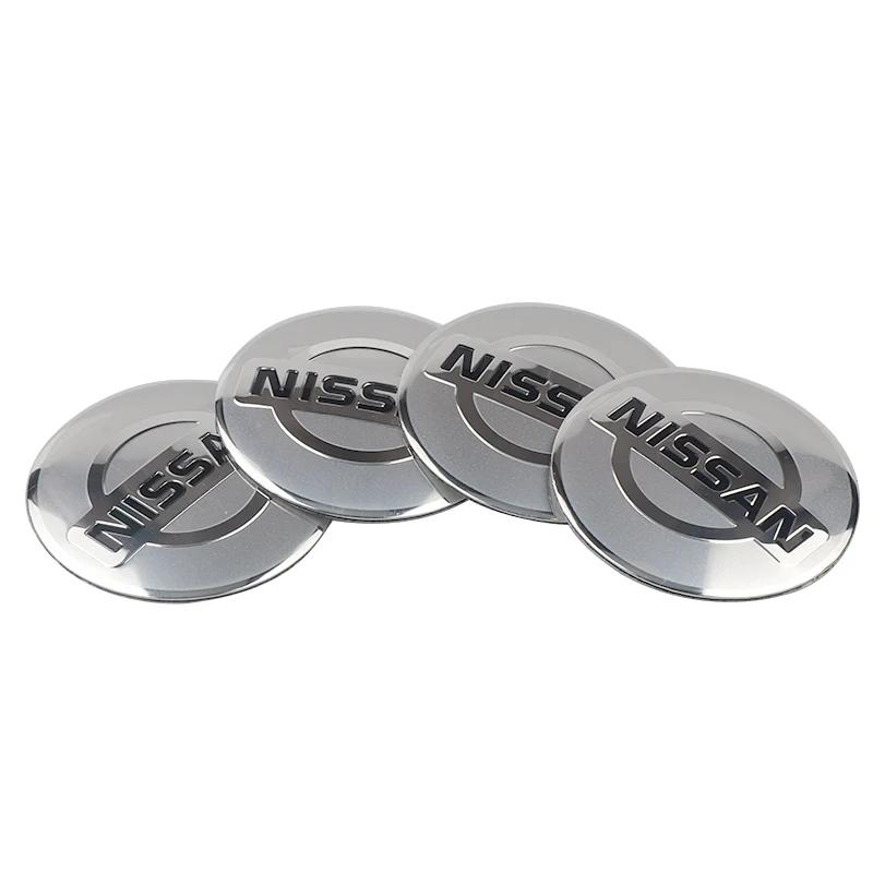 Car New Styling 56mm Wheel Center Hub Cap Sticker Badge Decoration Nissan Qashqai Note Juke Nismo Patrol Navara Mic GTR X-trail