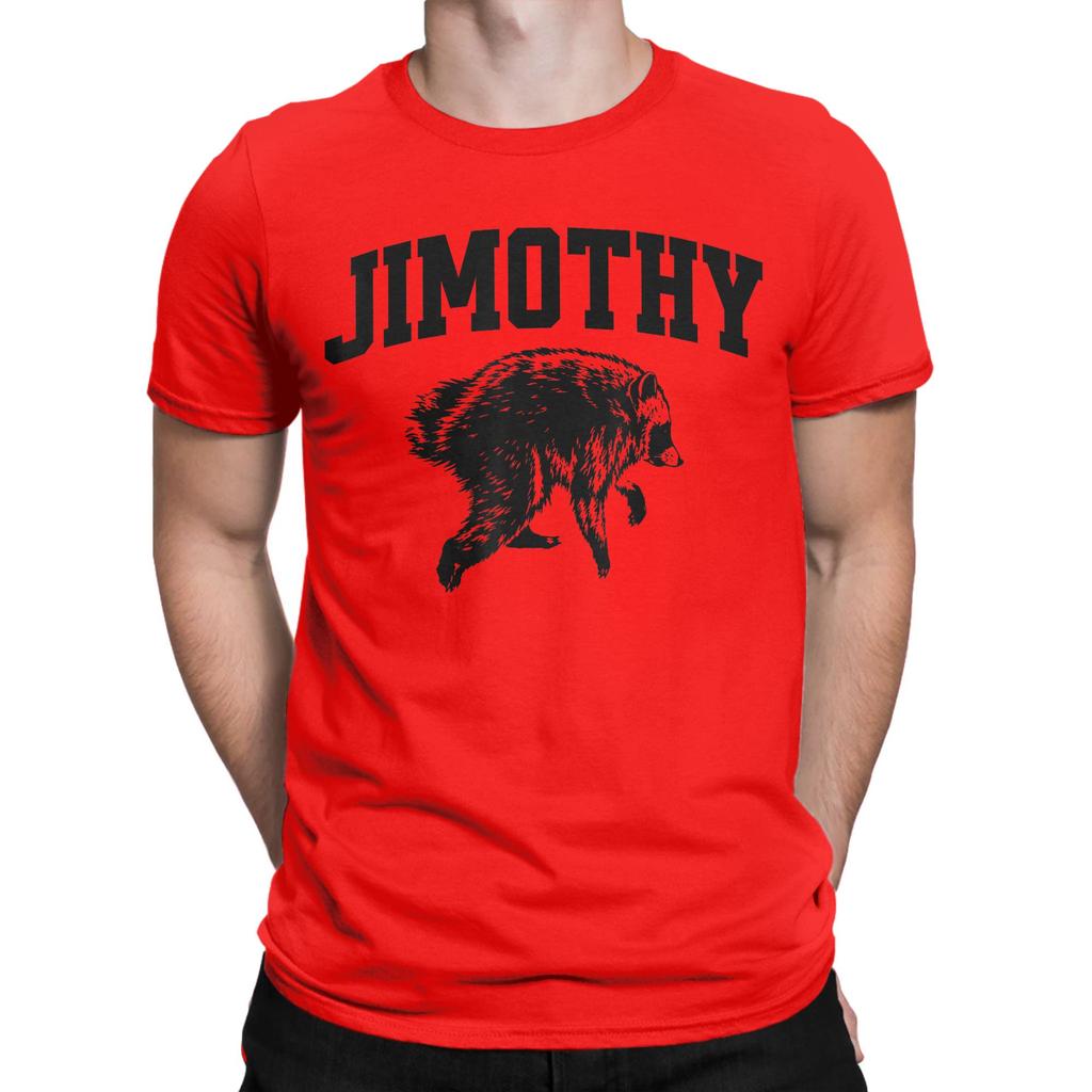 Unisex Jimothy Viral Raccoon Meme Joke Funny Trash Panda T Shirt 100 Cotton Clothes Funny Short Sleeve Crewneck Tees Tshirts