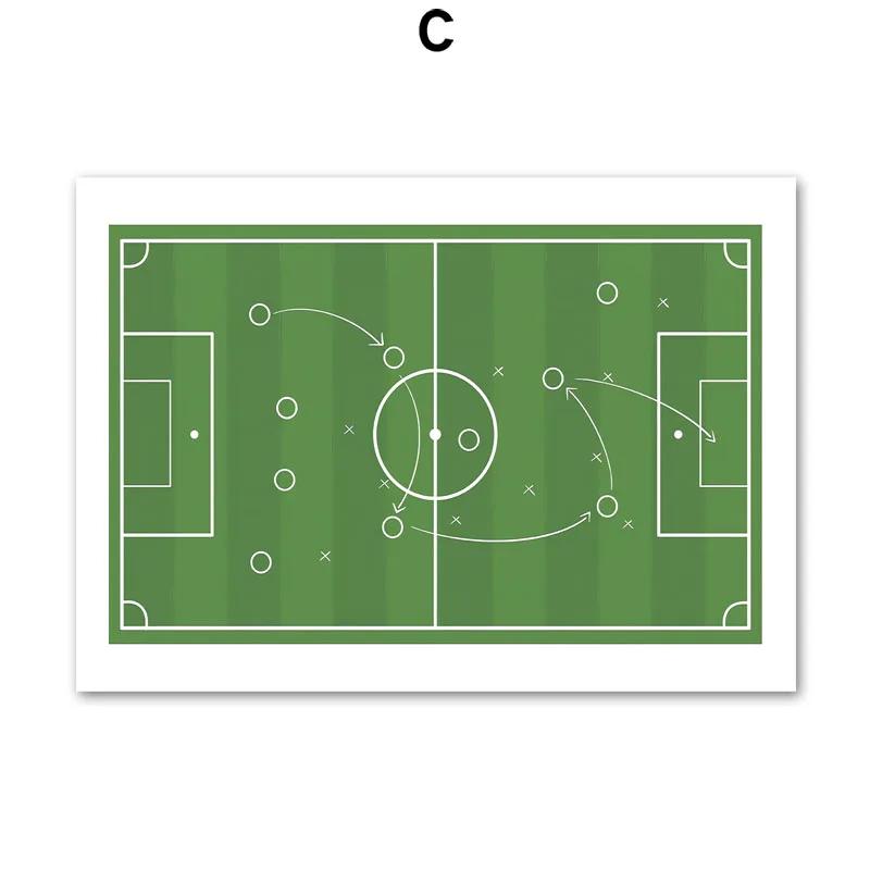 Soccer Boys Room Sports Nursery Decor Prints Football Wall Art Playroom Poster Little Athlete Personalized Jersey Name Kids Room