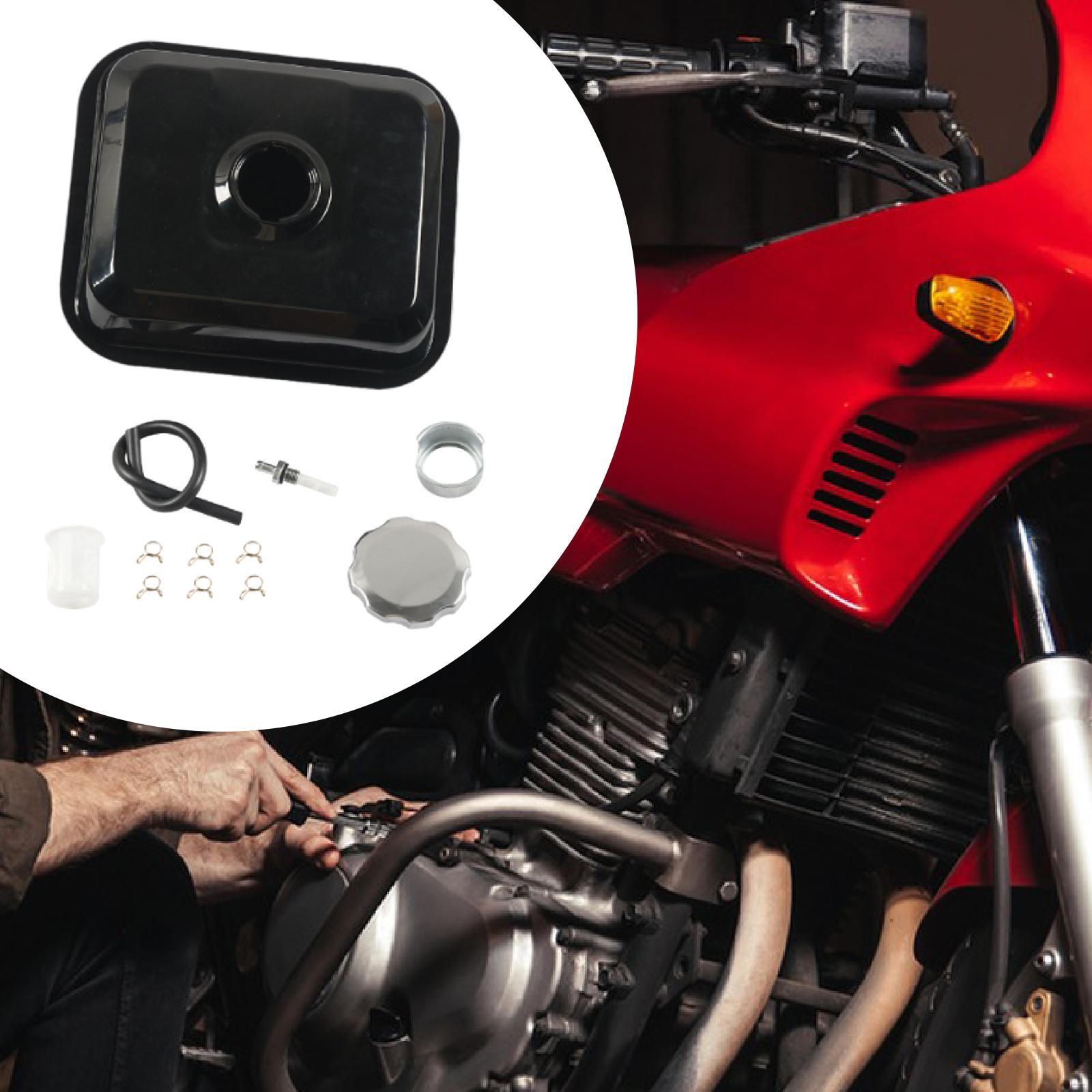 

Бензобак мотоцикла объемом 0,8 галлона, двигатель и силовое оборудование, простая в установке сменная крышка из нержавеющей стали Style A