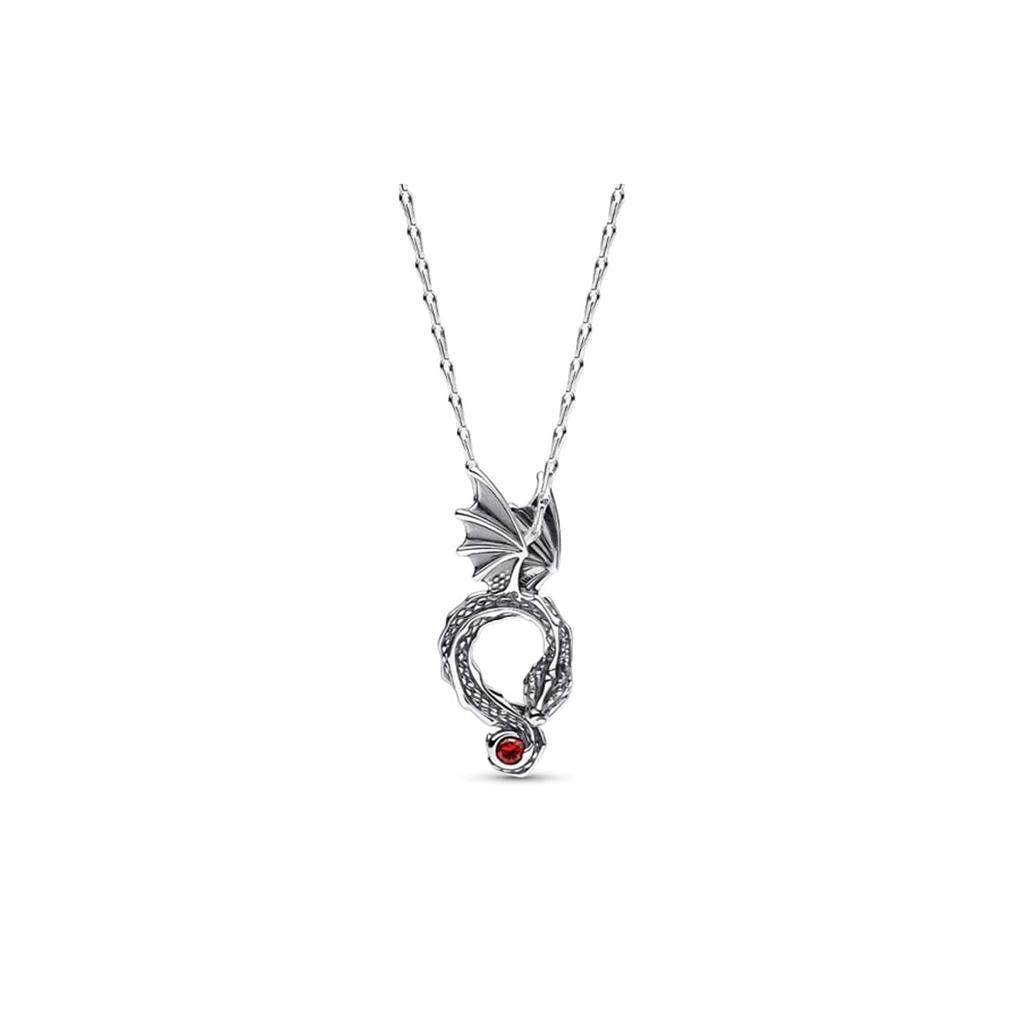 Pandora 925 Sterling Silver Glass Necklaces Women's Silver 392967C01