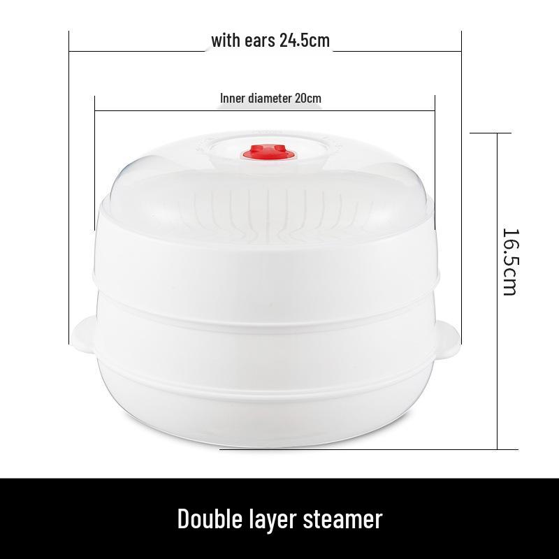 Round High-Temperature Resistant Microwave Lunch Bowl with Lid