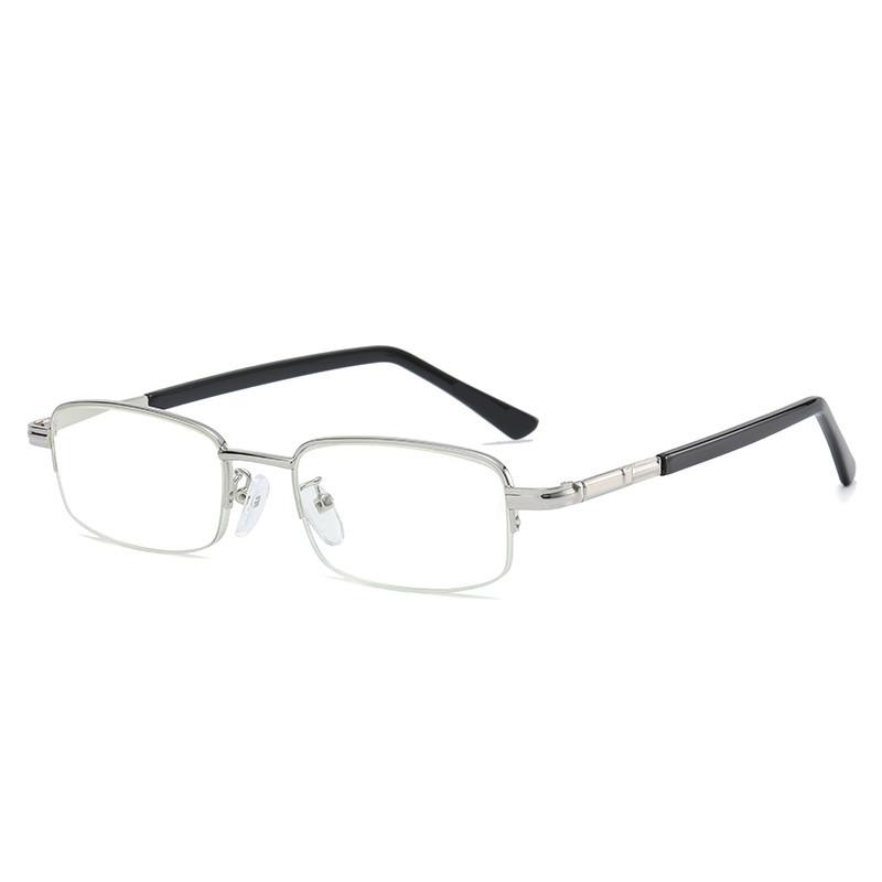1829 Half Rim Metal Frame Presbyopia Minus 250 Blue Ray Blue Filter Supplier Glasses Women Corrective Reading Glasses