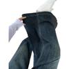 Plus Size Vintage High-Waist Straight Leg Jeans for Women - Autumn/Winter Loose Wide Leg Floor-Length Pants