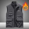 2025 Men's Reversible Fleece Vest - Autumn/Winter Outdoor Casual Wear, Thickened for Warmth